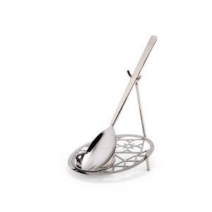 حامل ملاعق من الستانلس ستيل - فضي