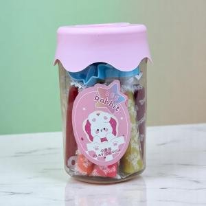 مجموعة صلصال الأرنب في برطمان صغير – طقم تشكيل مصغر بقوالب لطيفة