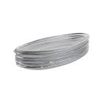 صحن تقديم زجاجي مكون من 6 قطع (حواف بارزة)