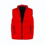 سترة منفوخة بدون أكمام بسحاب إغلاق