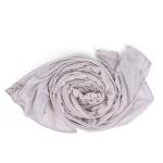 شال قطن وشيفون بحواف مخيطة – أسمر فاتح