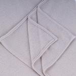 شال قطن وشيفون بحواف مخيطة – أسمر فاتح