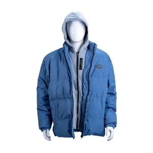 جاكيت بوفير بديل للريش مع غطاء للرأس