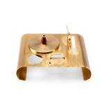 صينية تقديم معدنية للمشروبات والتسالي