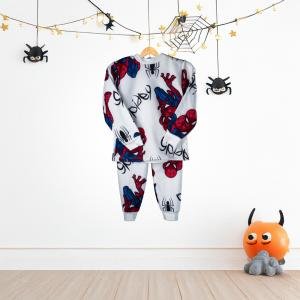 طقم بيجامة سبايدر مان بأكمام طويلة