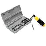 مجموعة مفكات متعددة الوظائف بمقبض قابل للتعديل