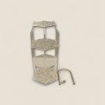 رف عرض متعدد الطبقات سداسي الشكل من الأكريليك