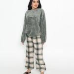 طقم بيجامة أيميرفيل يابانية صوف ناعم