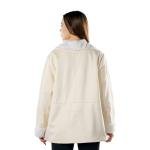 معطف شتوي نسائي مبطن بالفرو الصناعي بأزرار