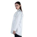 معطف نسائي بجيب قلاب وأكتاف منسدلة