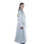 معطف واق من المطر بحزام طويل