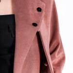 معطف شمواه طويل بأزرار أمامية