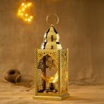 فانوس رمضان بالبطارية مع ضوء على شكل قمر