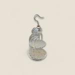 رف عرض ديكوري صغير من الأكريليك الشفاف مع خطاف