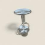 ستاند تقديم بتصميم الساعة الرملية باللون الفضي