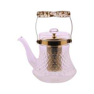 ابريق شاي زجاجي مع فلتر