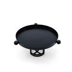 حامل كيك معدني أنيق مع مقابض جانبية كروية زخرفية