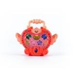 مجموعة مكياج للفتيات على شكل قلب مع قلادة خرز