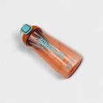 زجاجة الترطيب الذكية من باور لايف – برتقالية بغطاء أزرق بقفل شبكي داخلي