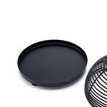 غطاء طعام على شكل قبة من سلك معدني مع صينية