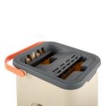 مجموعة تنظيف ممسحة مسطحة مع دلو