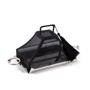 صينية فاخرة للحلويات الهندية بمقبض مسمار على طراز كارتييه، غطاء قماش قطني