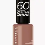 ريميل لندن طلاء أظافر 60 ثانية سوبر شاين 101 ارتداد رمادي داكن