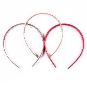 أطواق شعر بلاستيكية رفيعة غير قابلة للانزلاق