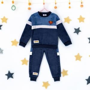 بيجامة شتوية للأطفال بتصميم سوبرمان