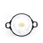 Elegant Round Decorative Serving Tray with Handles