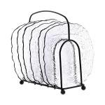 طقم صحون تقديم زجاج مع ستاند - حامل صحون