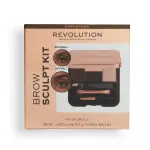 Revolution Brow Sculpt Kit Dark Brown
