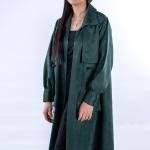 جاكيت شامواه طويل بجيوب كبيرة