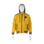 جاكيت رجالي بأكمام طويلة وغطاء رأس بلون صلب