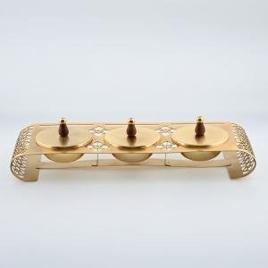 وعاء مكسرات مقطع بالليزر