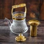 إبريق شاي من زجاج البورسليكات - 1000 مل