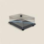 علبة عرض كيك أكريليك كبيرة