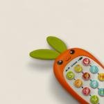 هاتف الأرنب الموسيقي بشكل جزرة