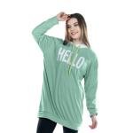 هوديي بطبعة HELLO فضفاضة
