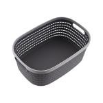 سلة تخزين بلاستيكية بمقابض