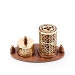 طقم مبخرة هندية فاخرة بتصميم ليزر