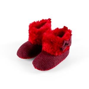 جزمة شتوي من الفرو الصناعي للفتيات الصغيرات