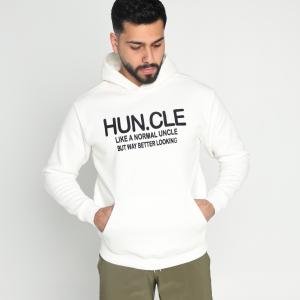 سويت شيرت بغطاء رأس بطبعة هنكل