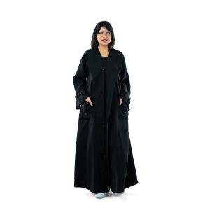 عباية بتصميم ترنش مع جيوب