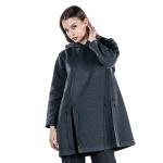 تونيك نسائي فضفاض بغطاء للرأس مع أربطة