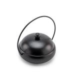 مبخرة معدنية أنيقة بمقبض وغطاء