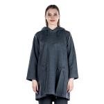 تونيك نسائي فضفاض بغطاء للرأس مع أربطة