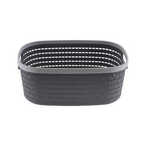 سلة تخزين بلاستيكية بمقابض