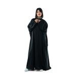 عباية بتفصيلات متدرجة من الخلف