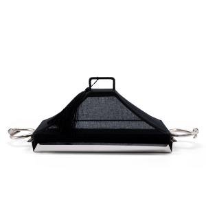 صينية فاخرة للحلويات الهندية بمقبض مسمار على طراز كارتييه، غطاء قماش قطني